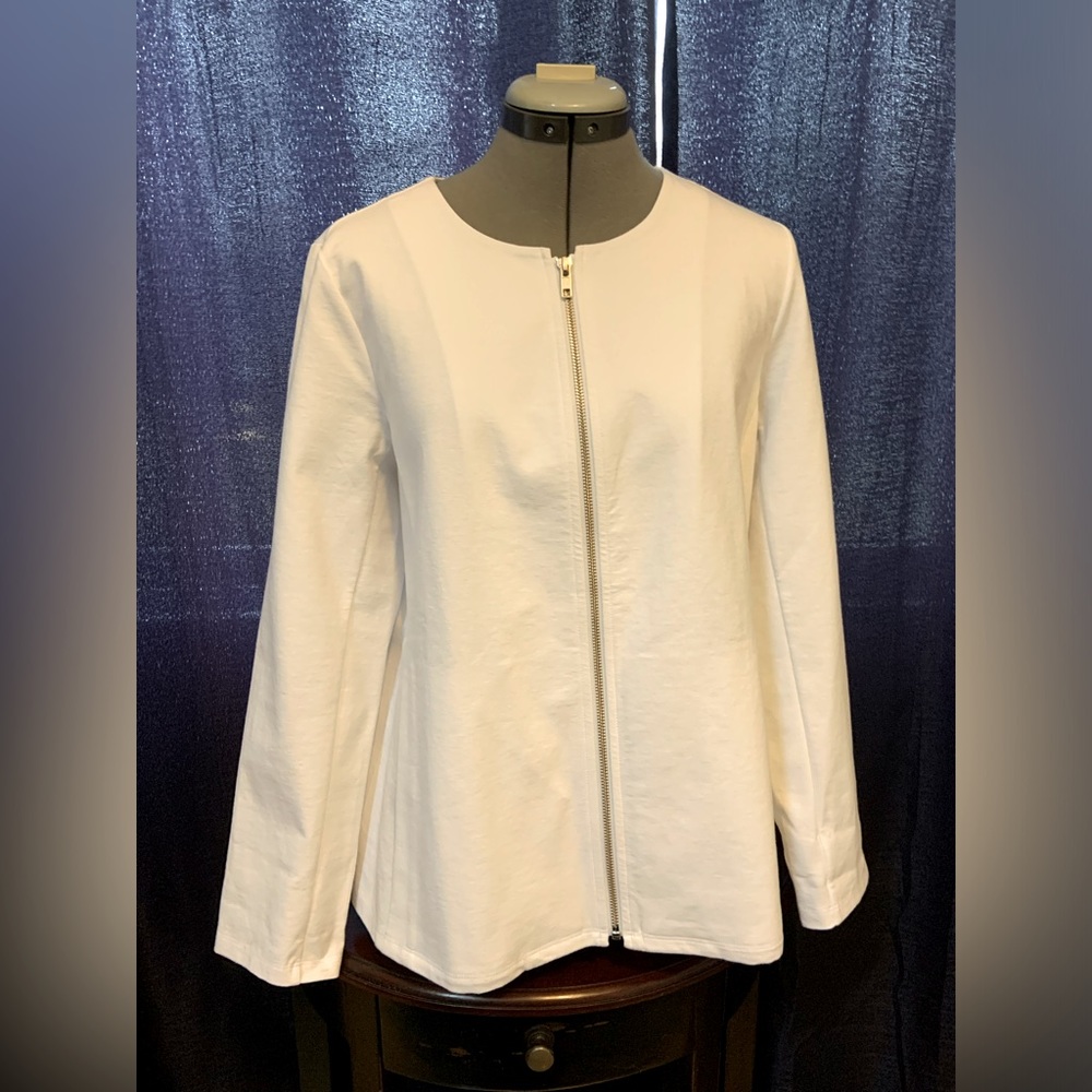 NWT  Eileen Fisher white jacket